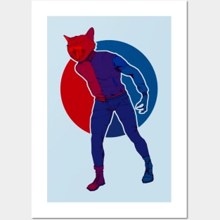 angry cat Posters and Art